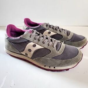 Saucony Gray and Pink Sneakers
